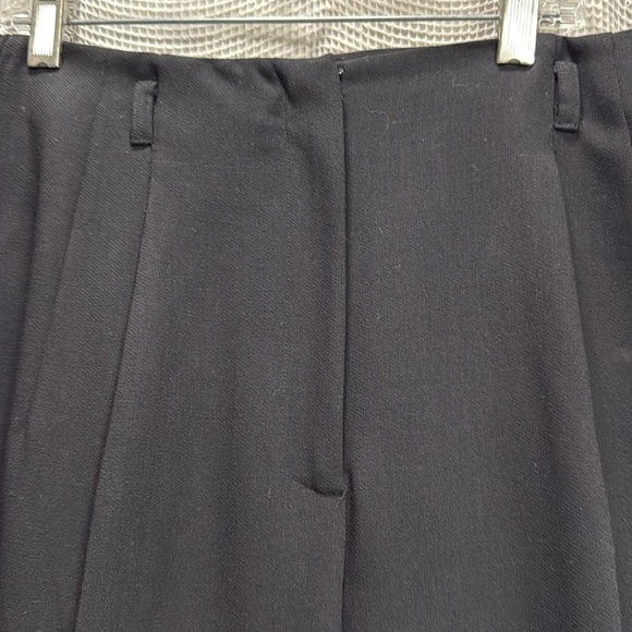 Talbots Vintage wool pants Italian wool SZ 14 high waisted trouser wide leg work - Picture 2 of 7